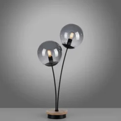 Suspension Verre Fumé-Luminaires Leuchten Direkt Lampe de table Leuchten-Direkt GREEN WIDOW Écru, Noir, 2 lumières