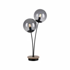 Suspension Verre Fumé-Luminaires Leuchten Direkt Lampe de table Leuchten-Direkt GREEN WIDOW Écru, Noir, 2 lumières