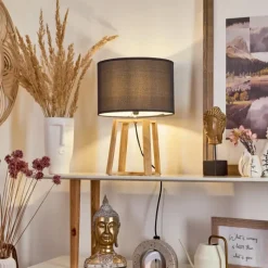 Lampes En Tissu-hofstein Lampe de table Leukerbad Écru, 1 lumière