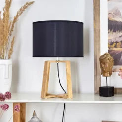 Lampes En Tissu-hofstein Lampe de table Leukerbad Écru, 1 lumière