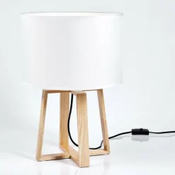 Lampes En Tissu-hofstein Lampe de table Leukerbad Écru, 1 lumière