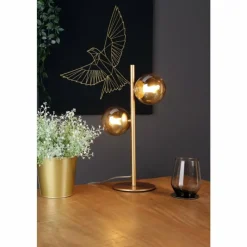Luce Design Lampe de table NEPTUN Laiton, 2 lumières