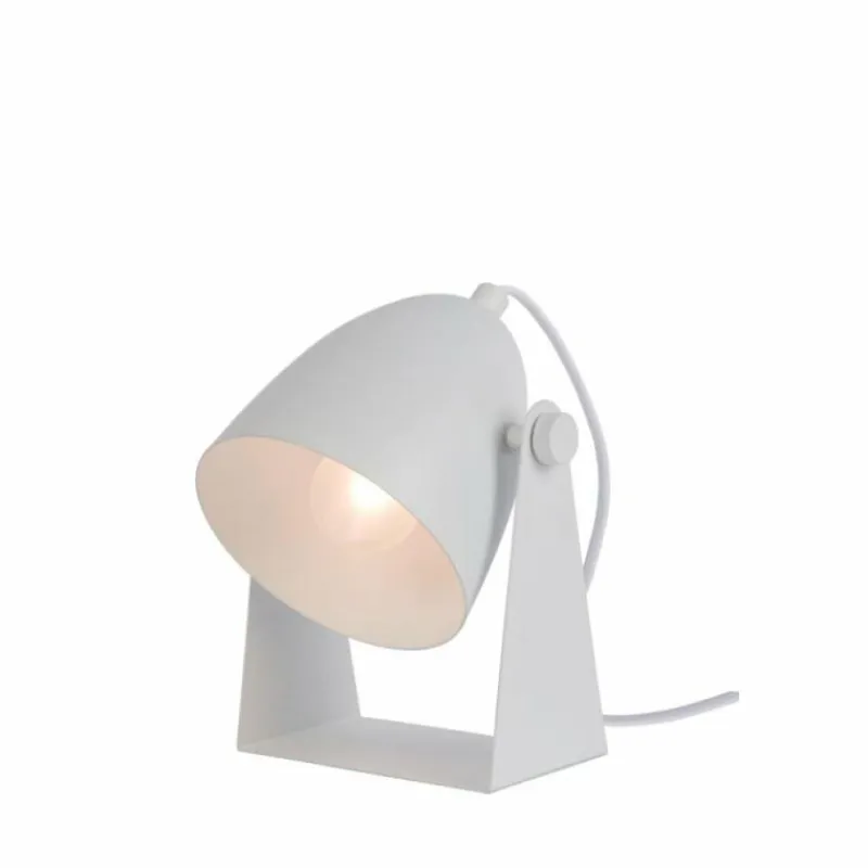 Luminaires Scandinaves-Luminaires Lucide Lampe de table Lucide CHAGO Blanc, 1 lumière