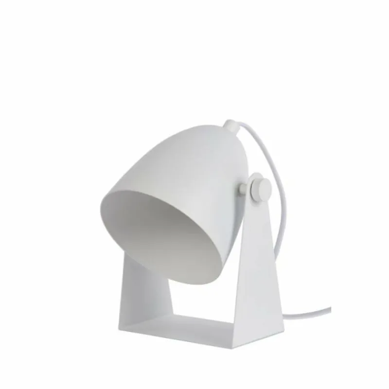 Luminaires Scandinaves-Luminaires Lucide Lampe de table Lucide CHAGO Blanc, 1 lumière