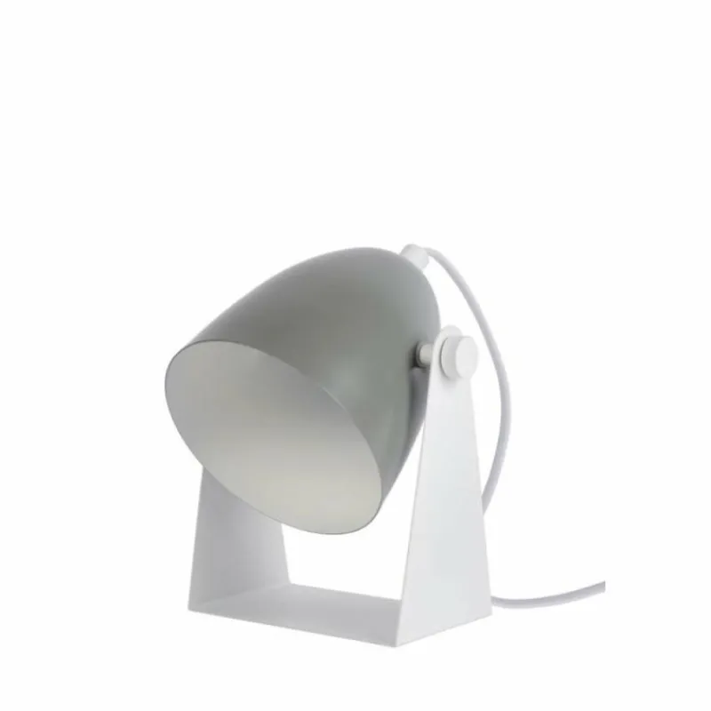 Luminaires Scandinaves-Luminaires Lucide Lampe de table Lucide CHAGO Gris, 1 lumière