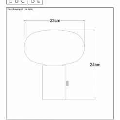Luminaires Lucide Lampe de table Lucide CHARLIZE Gris, 1 lumière