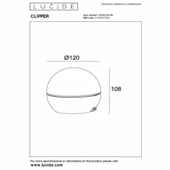 Luminaires Lucide Lampe de table Lucide CLIPPER LED Noir, 1 lumière* Éclairage Led