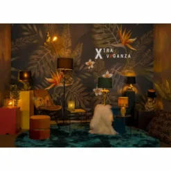 Lampes En Tissu-Luminaires Lucide Lampe de table Lucide COCONUT Or, Laiton, 1 lumière