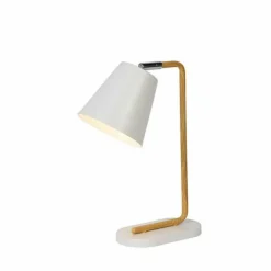 Luminaires Scandinaves-Luminaires Lucide Lampe de table Lucide CONA Blanc, 1 lumière