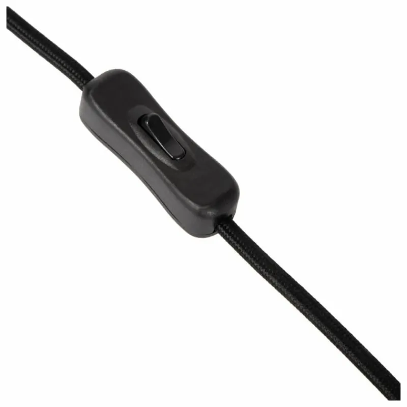 Style Boho-Chic-Luminaires Lucide Lampe de table Lucide CORDULLE Noir, 1 lumière