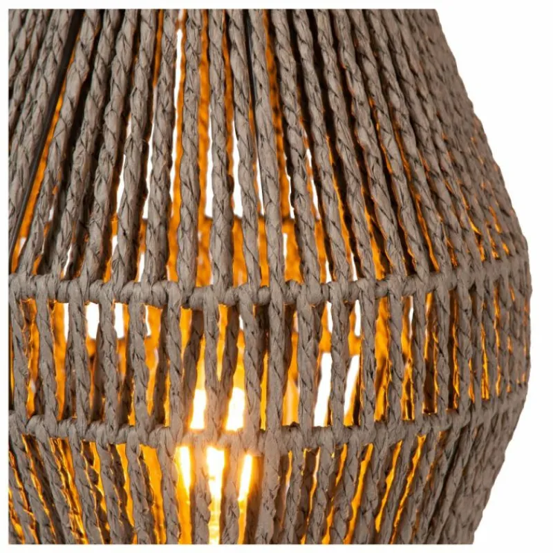 Style Boho-Chic-Luminaires Lucide Lampe de table Lucide CORDULLE Noir, 1 lumière
