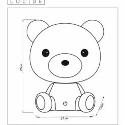 Luminaires Lucide Lampe de table Lucide DODO Bear LED Blanc, 1 lumière* Éclairage Led
