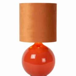 Luminaires Lucide Lampe de table Lucide ESTERAD Orange, 1 lumière