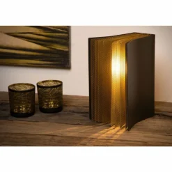 Lampes Dorées-Luminaires Lucide Lampe de table Lucide EXTRAVAGANZA LIVRET Or, Noir, 1 lumière