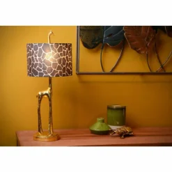 Lampes En Tissu-Luminaires Lucide Lampe de table Lucide EXTRAVAGANZA MISS Or, Laiton, 1 lumière