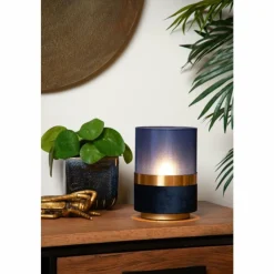 Lampes En Tissu-Luminaires Lucide Lampe de table Lucide EXTRAVAGANZA TUSSE Or, 1 lumière