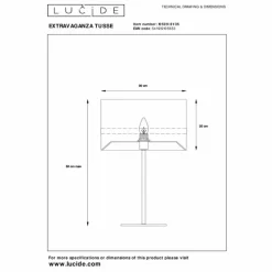 Lampes En Tissu-Luminaires Lucide Lampe de table Lucide EXTRAVAGANZA TUSSE Or, 1 lumière