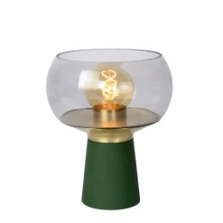 Suspension Verre Fumé-Luminaires Lucide Lampe de table Lucide FARRIS Vert, 1 lumière