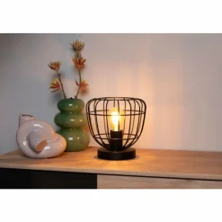 Luminaires Lucide Lampe de table Lucide FILOX Noir, 1 lumière* Lampes À Poser