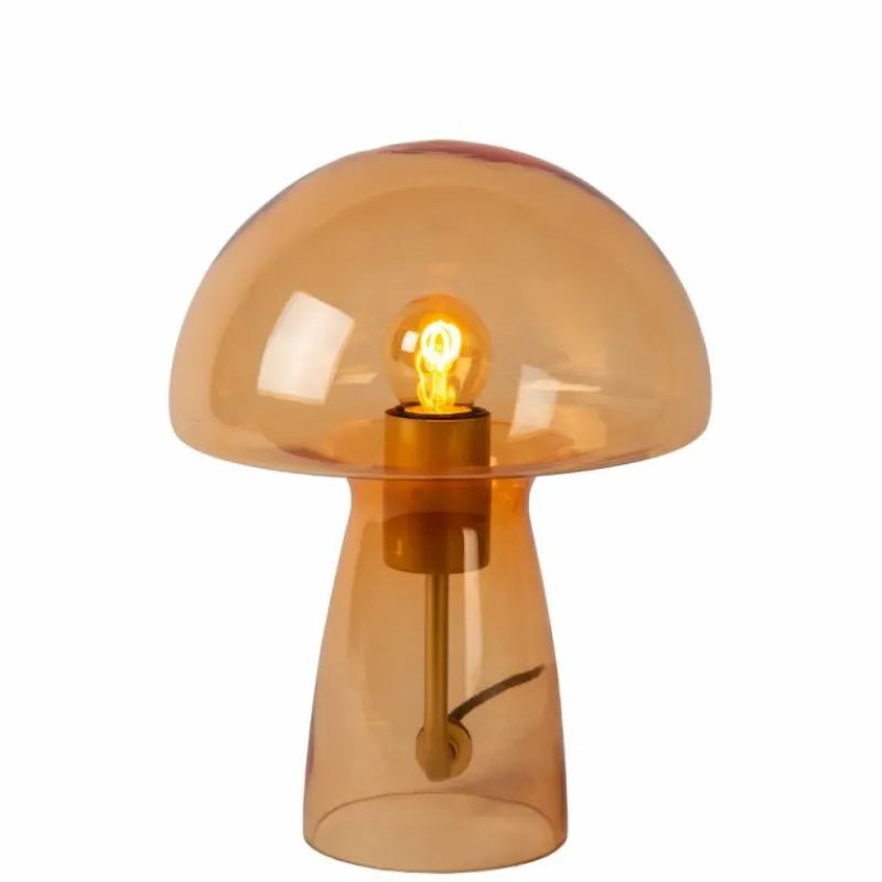 Luminaires Lucide Lampe de table Lucide FUNGO Orange, 1 lumière