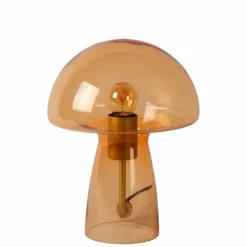 Luminaires Lucide Lampe de table Lucide FUNGO Orange, 1 lumière