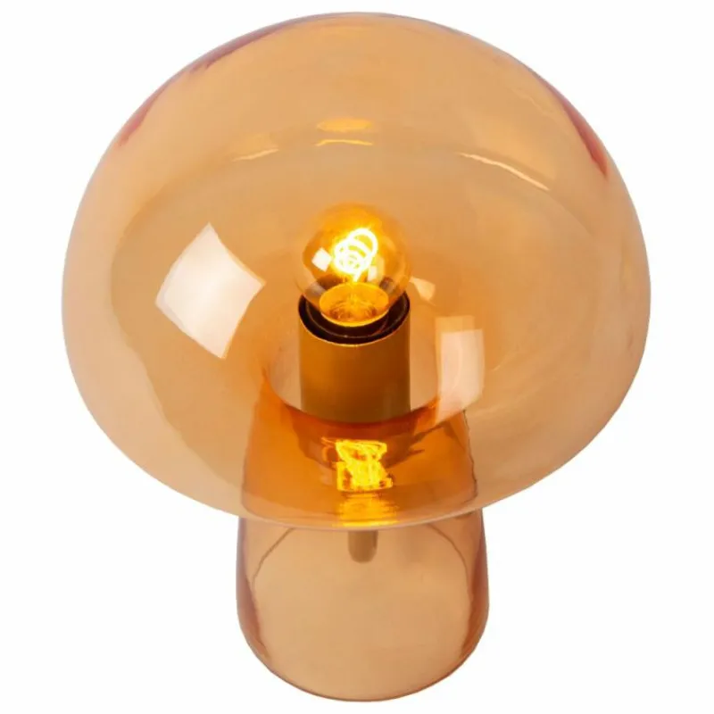 Luminaires Lucide Lampe de table Lucide FUNGO Orange, 1 lumière