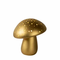 Luminaires Rustiques-Luminaires Lucide Lampe de table Lucide FUNGO Or, Laiton, 1 lumière