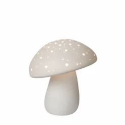 Luminaires Rustiques-Luminaires Lucide Lampe de table Lucide FUNGO Blanc, 1 lumière