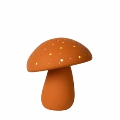 Luminaires Rustiques-Luminaires Lucide Lampe de table Lucide FUNGO Orange, 1 lumière