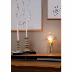 Luminaires Lucide Lampe de table Lucide FUNGO Or, Laiton, 1 lumière