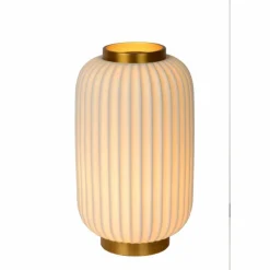Lampes Dorées-Luminaires Lucide Lampe de table Lucide GOSSE Or, Blanc, 1 lumière
