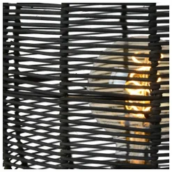 Luminaires Scandinaves-Luminaires Lucide Lampe de table Lucide HERMINE Noir, 1 lumière