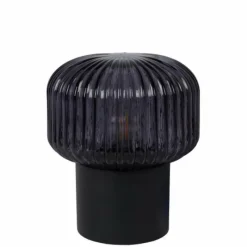 Suspension Verre Fumé-Luminaires Lucide Lampe de table Lucide JANY Noir, 1 lumière
