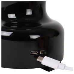 Suspension Verre Fumé-Luminaires Lucide Lampe de table Lucide JASON LED Noir, 1 lumière