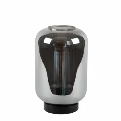 Suspension Verre Fumé-Luminaires Lucide Lampe de table Lucide JOANET Noir, 1 lumière