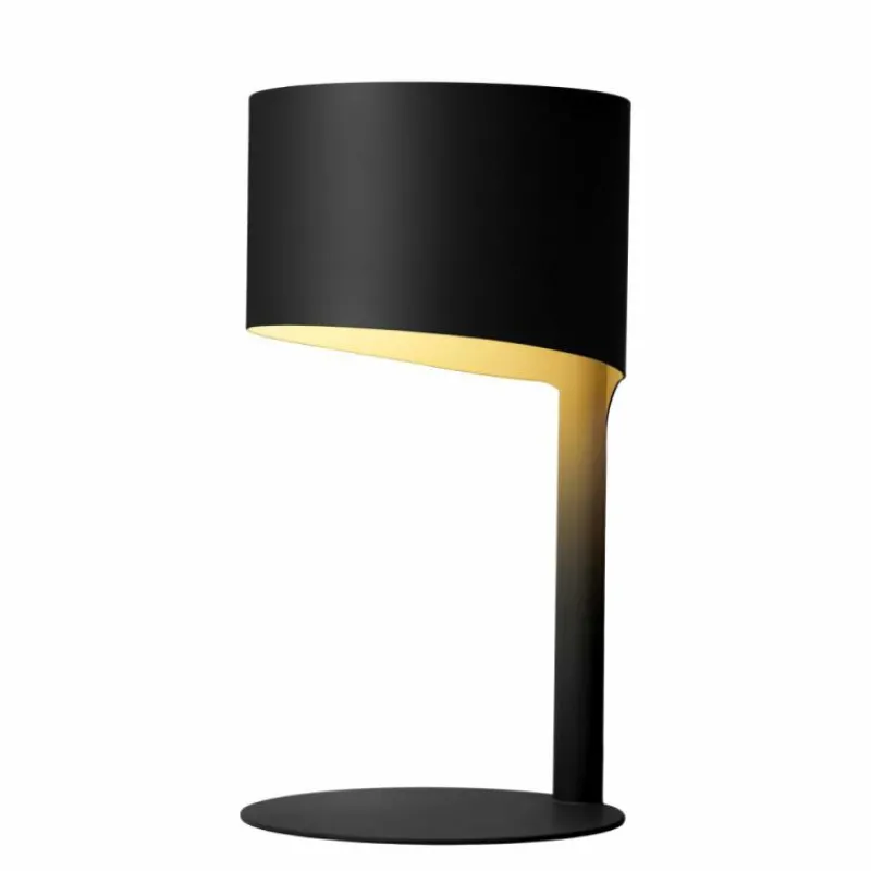 Luminaires Scandinaves-Luminaires Lucide Lampe de table Lucide KNULLE Noir, 1 lumière