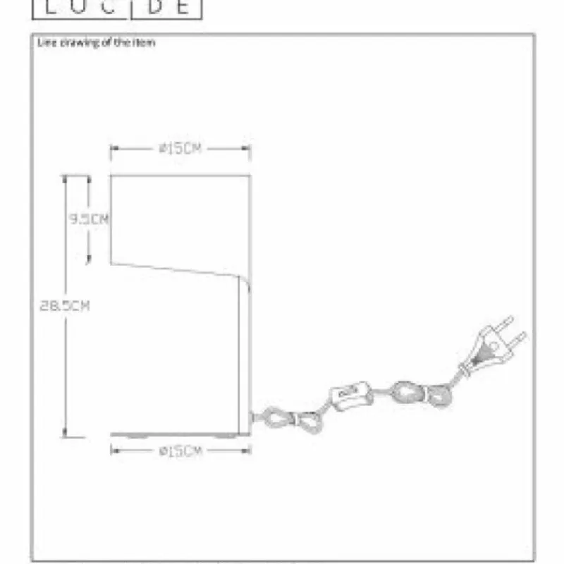 Luminaires Scandinaves-Luminaires Lucide Lampe de table Lucide KNULLE Noir, 1 lumière