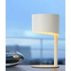 Luminaires Scandinaves-Luminaires Lucide Lampe de table Lucide KNULLE Blanc, 1 lumière