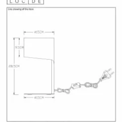 Luminaires Scandinaves-Luminaires Lucide Lampe de table Lucide KNULLE Anthracite, 1 lumière