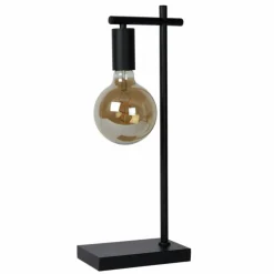 Lampes Vintages & Rétros-Luminaires Lucide Lampe de table Lucide LEANNE Noir, 1 lumière