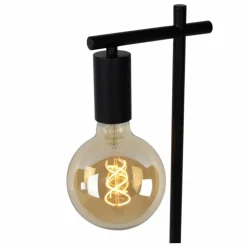 Lampes Vintages & Rétros-Luminaires Lucide Lampe de table Lucide LEANNE Noir, 1 lumière