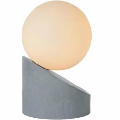 Luminaires Lucide Lampe de table Lucide LEN Gris, 1 lumière