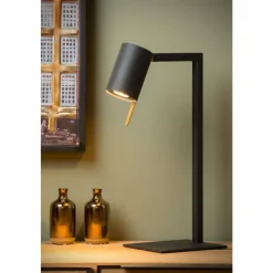 Lampes Industrielles-Luminaires Lucide Lampe de table Lucide LESLEY Noir, 1 lumière