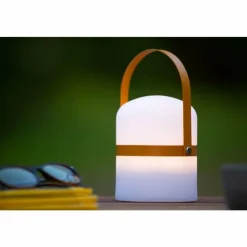 Luminaires Lucide Lampe de table Lucide LITTLEJOE LED Brun, Blanc, 1 lumière