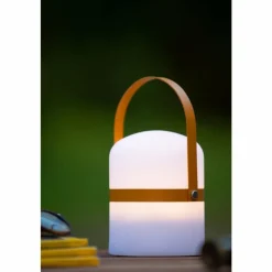 Luminaires Lucide Lampe de table Lucide LITTLEJOE LED Brun, Blanc, 1 lumière