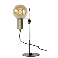 Luminaires Lucide Lampe de table Lucide MALCOLM Noir, 1 lumière* Lampes À Poser