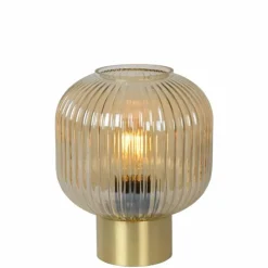 Luminaires Lucide Lampe de table Lucide MALOTO Ambre, 1 lumière