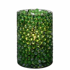 Luminaires Lucide Lampe de table Lucide MARBLOUS Vert, Noir, 1 lumière