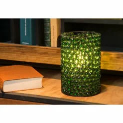 Luminaires Lucide Lampe de table Lucide MARBLOUS Noir, Transparent, 1 lumière