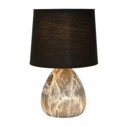 Lampes En Tissu-Luminaires Lucide Lampe de table Lucide MARMO Aspect marbre, 1 lumière